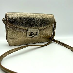 Gold Metallic Crossbody Purse